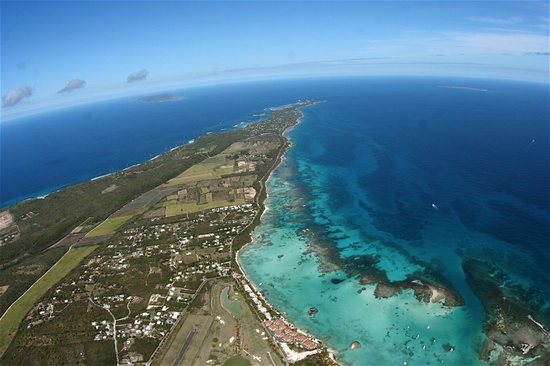 lagon st francois vue aerienne Guadeloupe