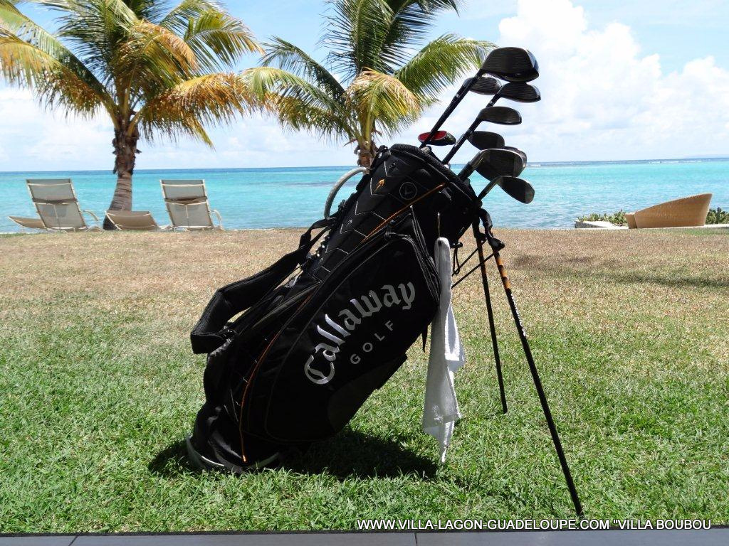 Sac de golf équipé pour la villa en Guadeloupe