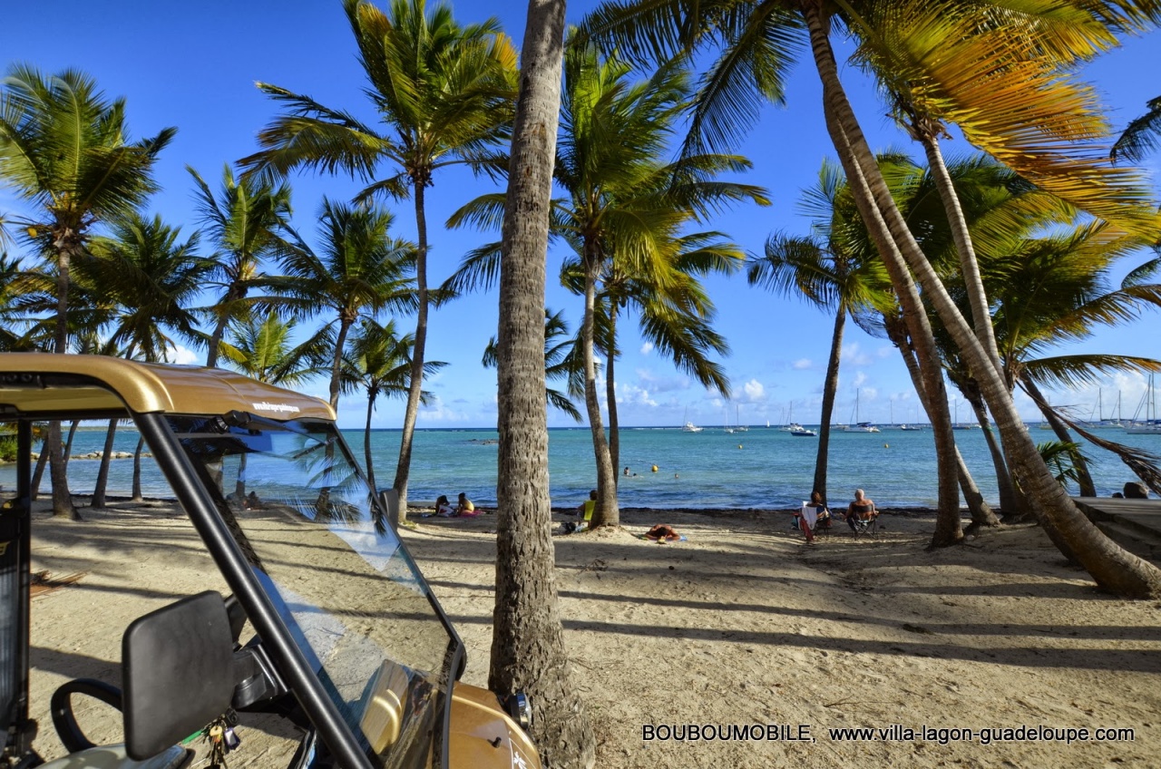 La plage de l'ex méridien hotel de luxe à saint François Guadeloupe