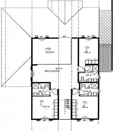 Plan de la villa de luxe en Guadeloupe
