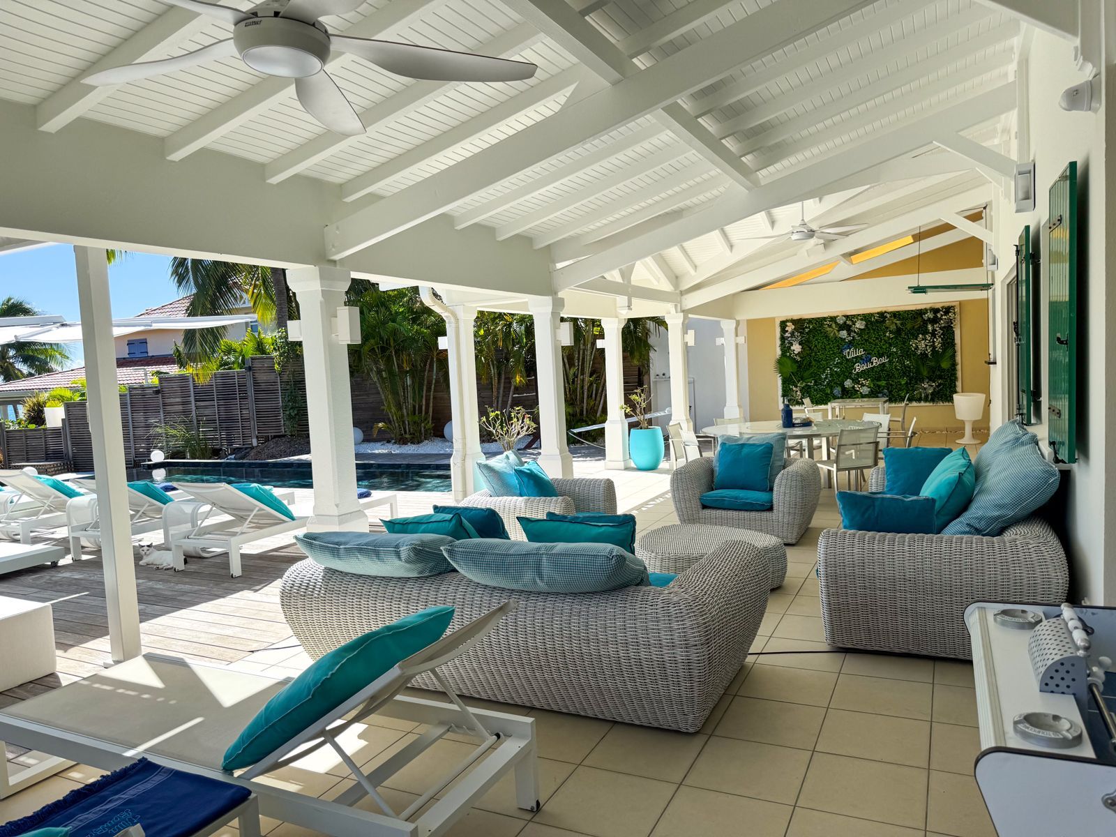 La terrasse couverte de la villa Boubou La terrasse couverte de la villa Boubou