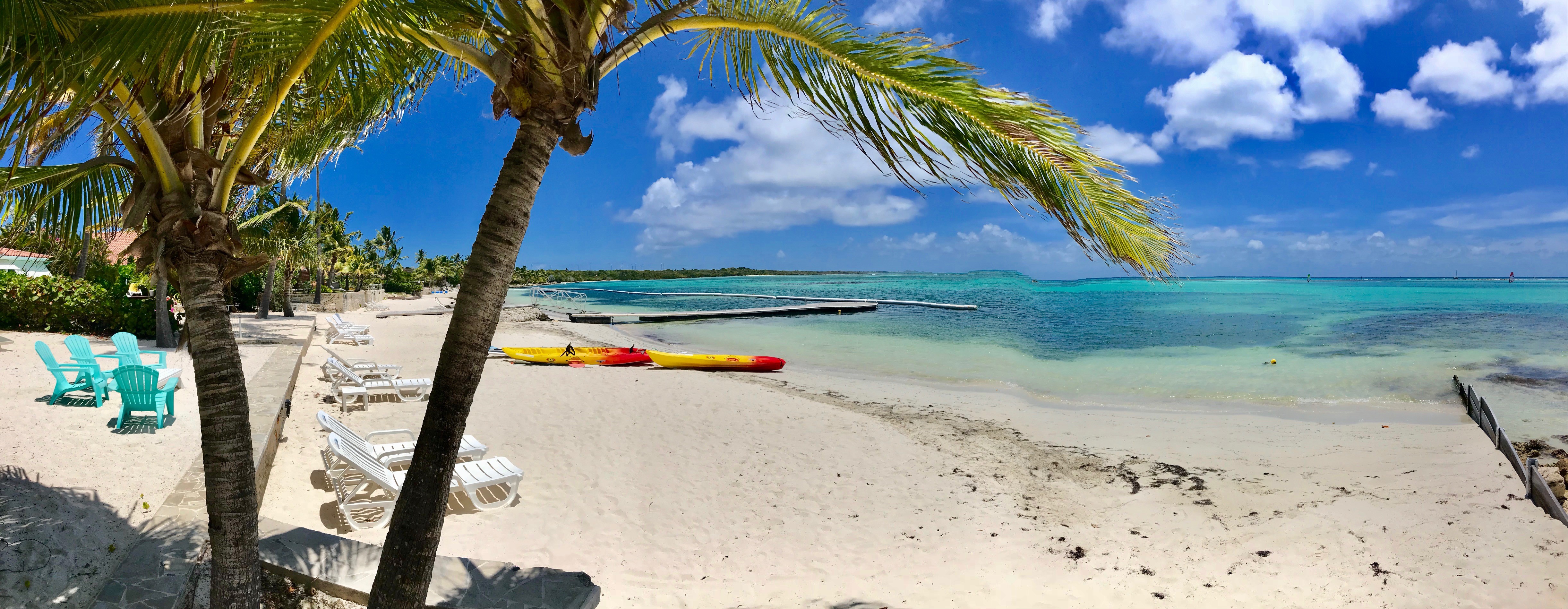 Plage devant la villa Blanche