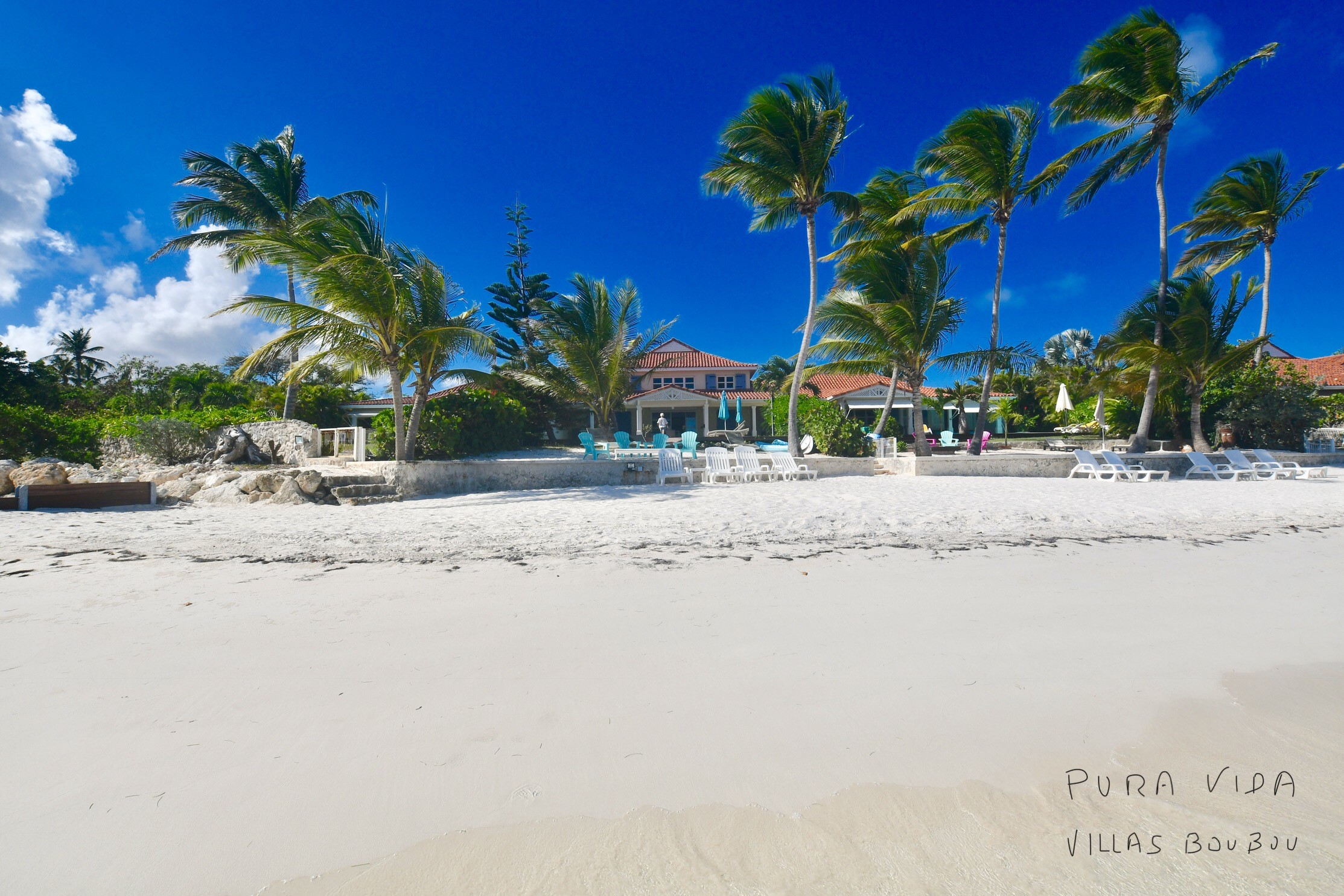 Villa Pura Vida au bord du lagon de Saint François