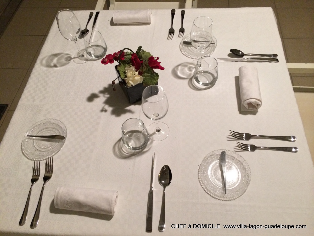 table du chef cuisinier à Domicile